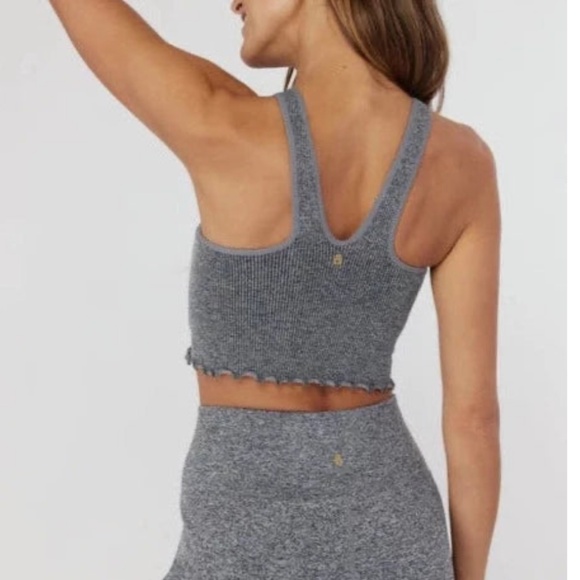 Spiritual Gangster Heather Gray Knit Top - Picture 6 of 6